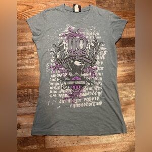 Harley-Davidson Gray Tee with Purple Anniversary Design